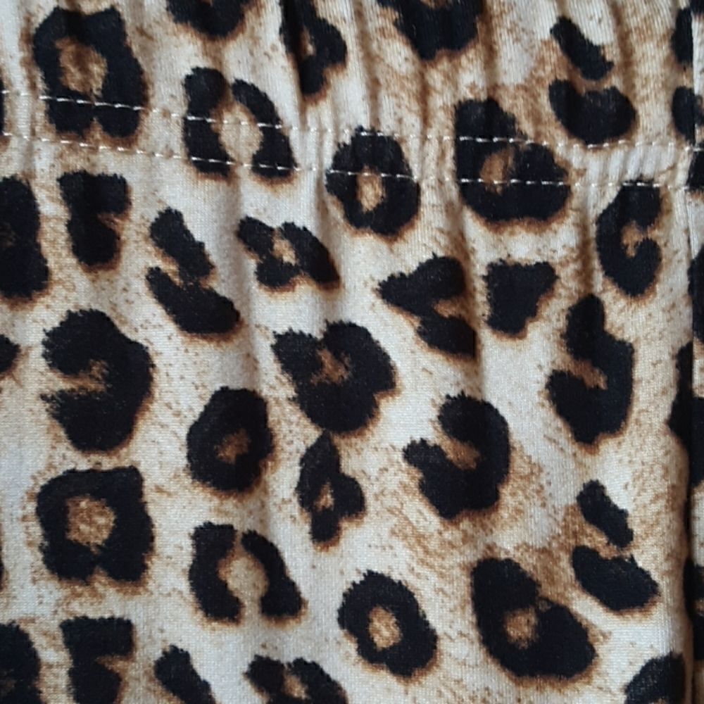 💫💫💫 BETSEY JOHNSON💋 LEOPARD PRINT LEGGINGS XL(14) - Picture 3 of 4